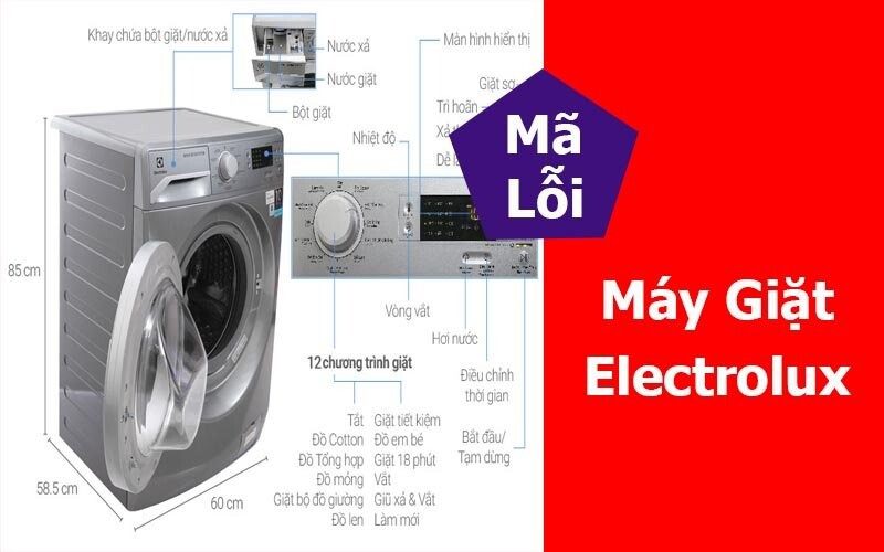 Quy trình sửa bảng mã lỗi máy giặt Electrolux tại nhà